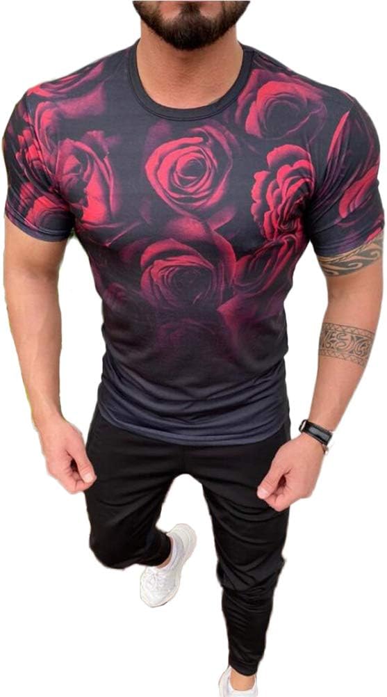 Camiseta Con Estampados de Rosas