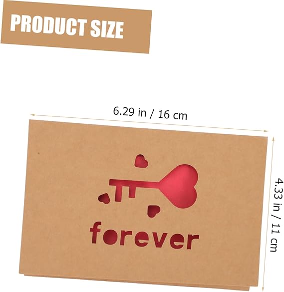 Tarjeta con Palabra Forever y Corazon