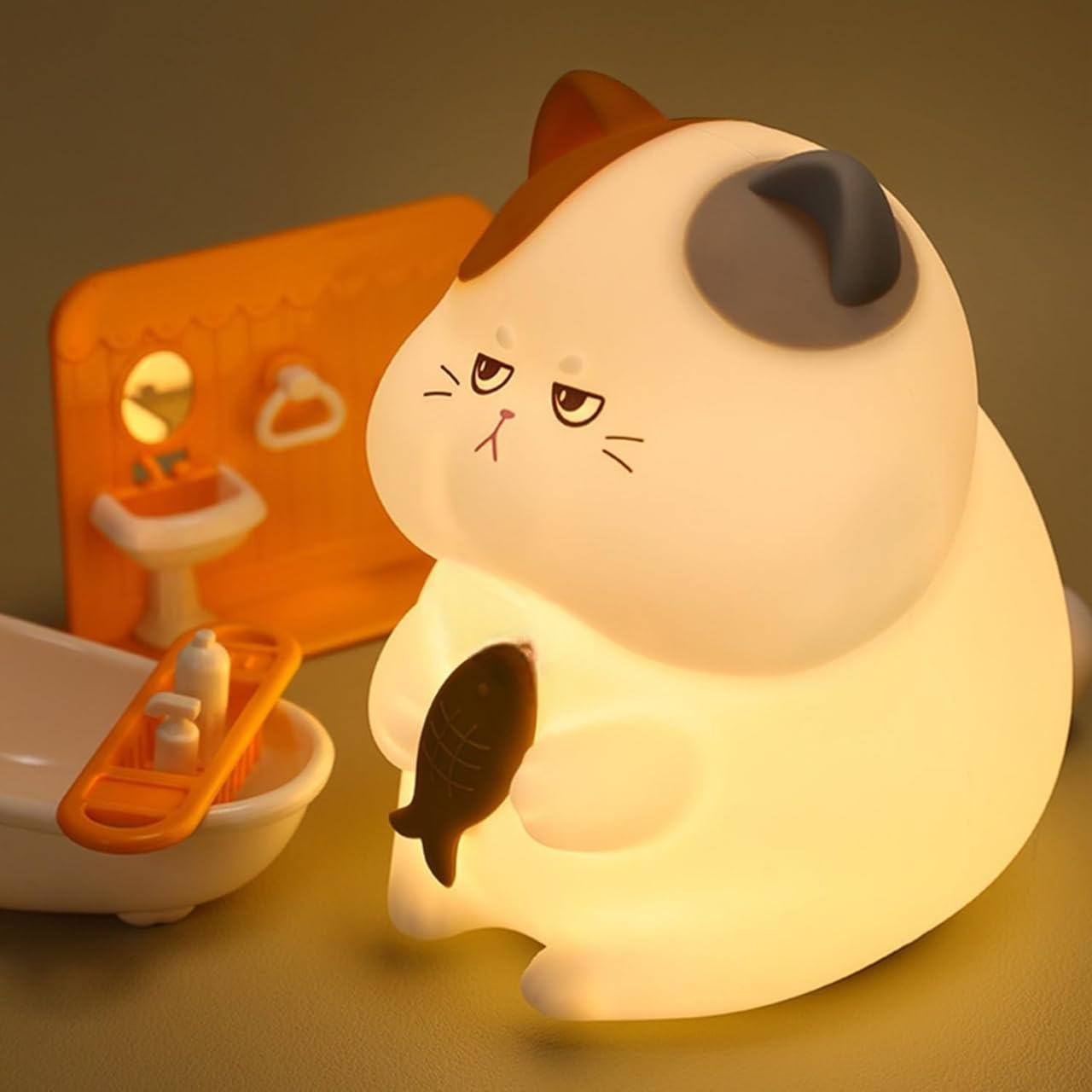Lampara con forma de gato