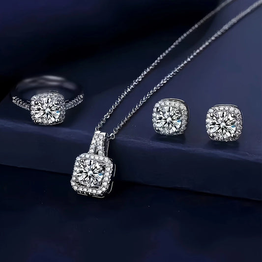 Set de Collar Anillo y Aritos