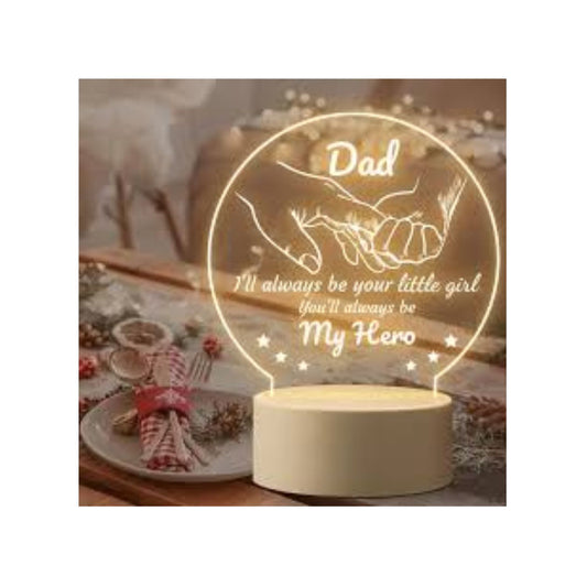 Lampara con Dedicatoria para Papá