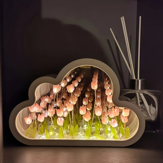 Lampara de Tulipanes con Forma de Nube