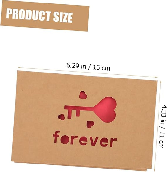 Tarjeta con Palabra Forever y Corazon