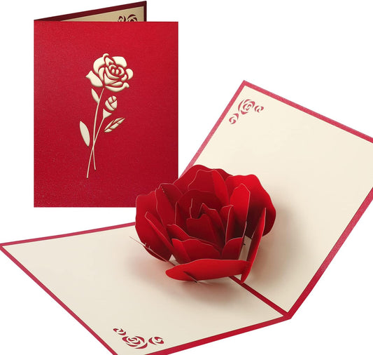 Tarjeta con una Rosa 3D