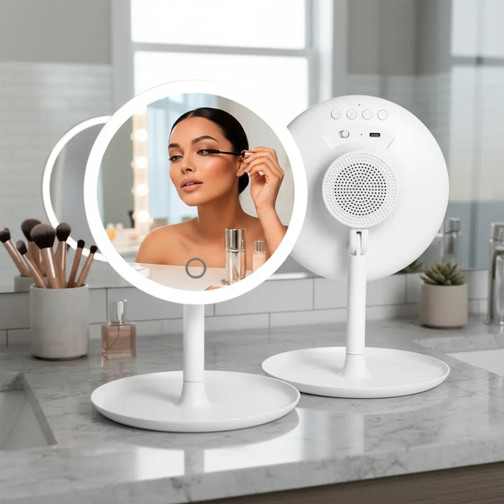 Espejo con Parlante Bluetooth Integrado