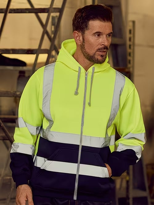 CHAQUETA SUETER REFLECTIVO DE  ALTA VISIBILIDAD