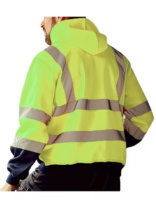 CHAQUETA SUETER REFLECTIVO DE  ALTA VISIBILIDAD