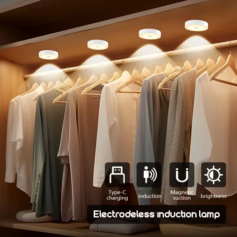 Lampara redonda led con sensor de movimiento